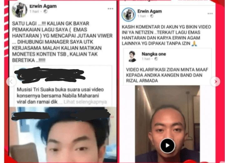 Erwin Agam Bongkar Aib Tri Suaka dan Zinidin Zidan yang Ogah Bayar Royalti 'Emas Hantaran'