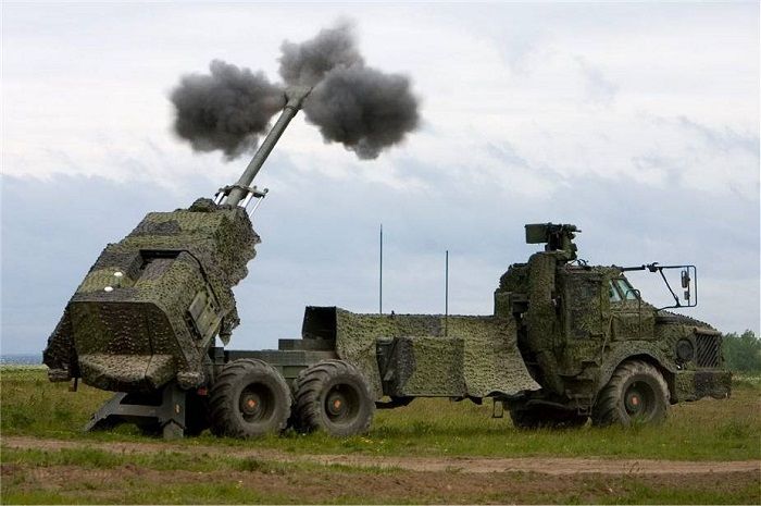 Ilustrasi sistem artileri Archer 155mm yang akan diberikan Swedia ke Ukraina