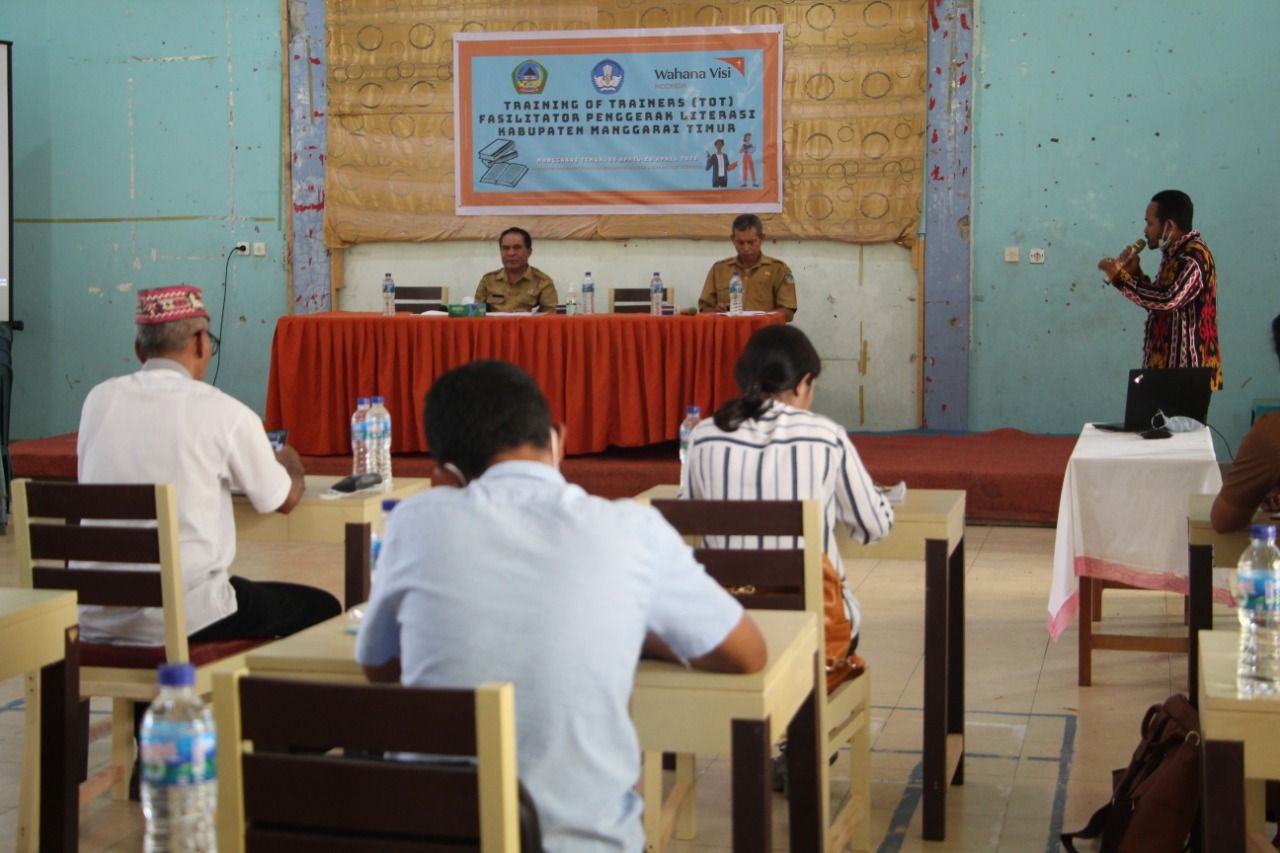 WVI Bersama Kemendikbud Gelar Pelatihan Guru Fasilitator Penggerak Literasi di Manggarai Timur