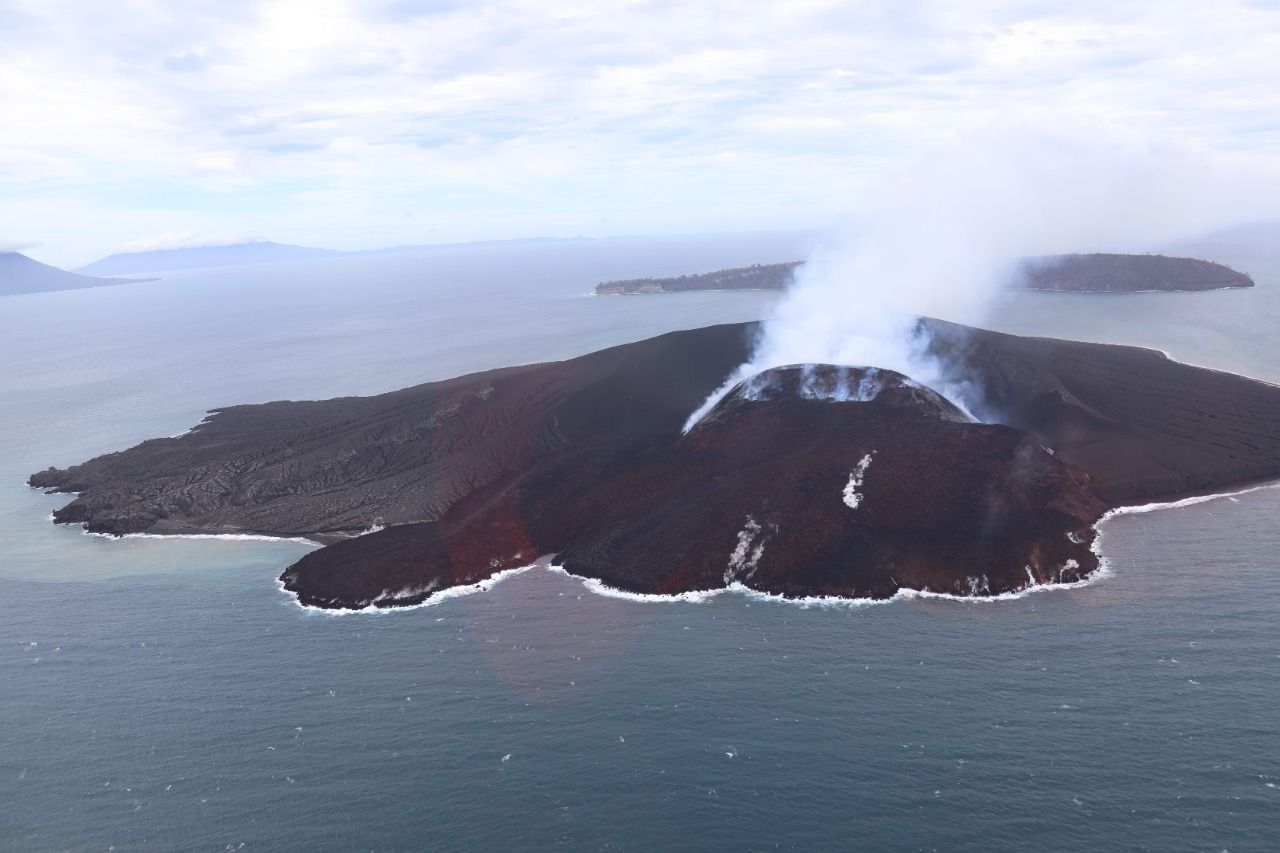 Foto udara Anak Gunung Krakatau