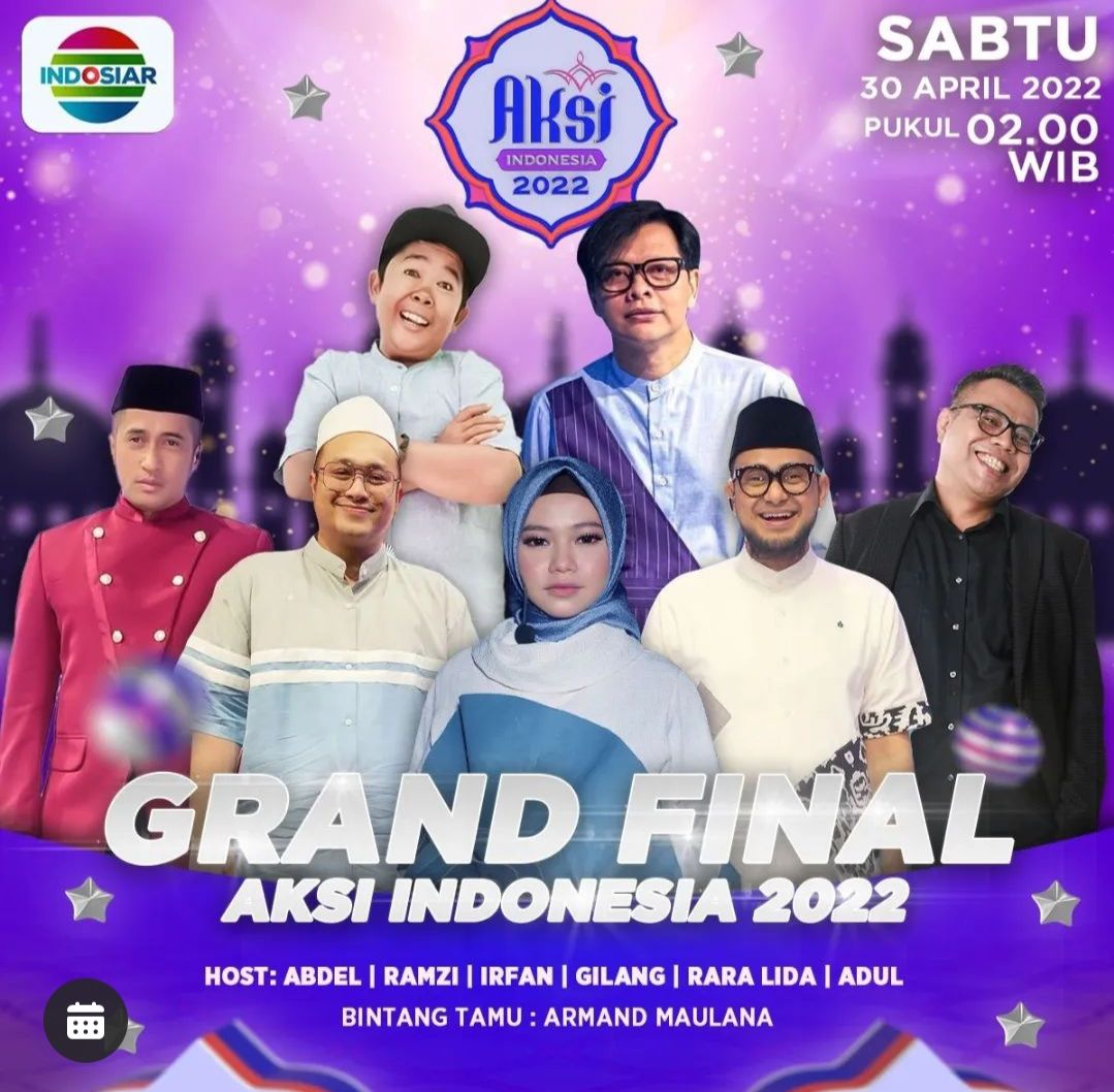 Grand Final AKSI Indonesia 2022 live di Indosiar, Sabtu 30 April 2022.*