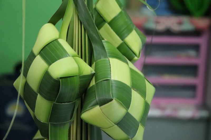 Ketupat Lebaran versi daun kelapa