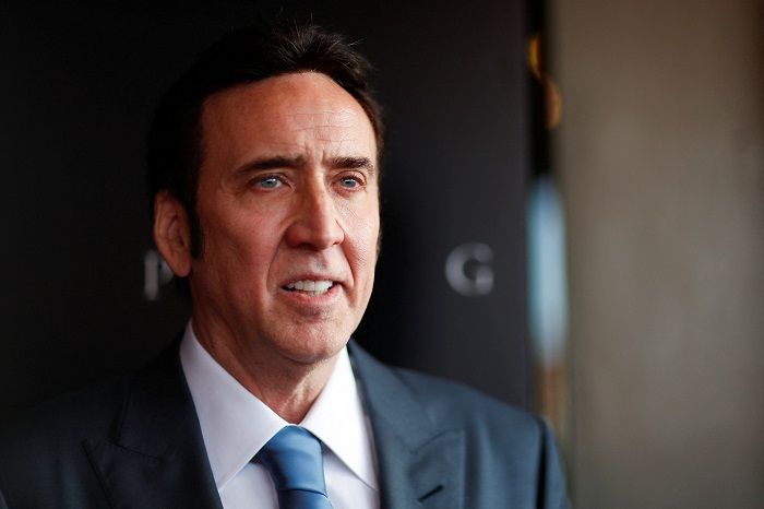 Nicolas Cage saat menghadiri pemutaran perdana film Pig di Los Angeles, California, AS 13 Juli 2021.