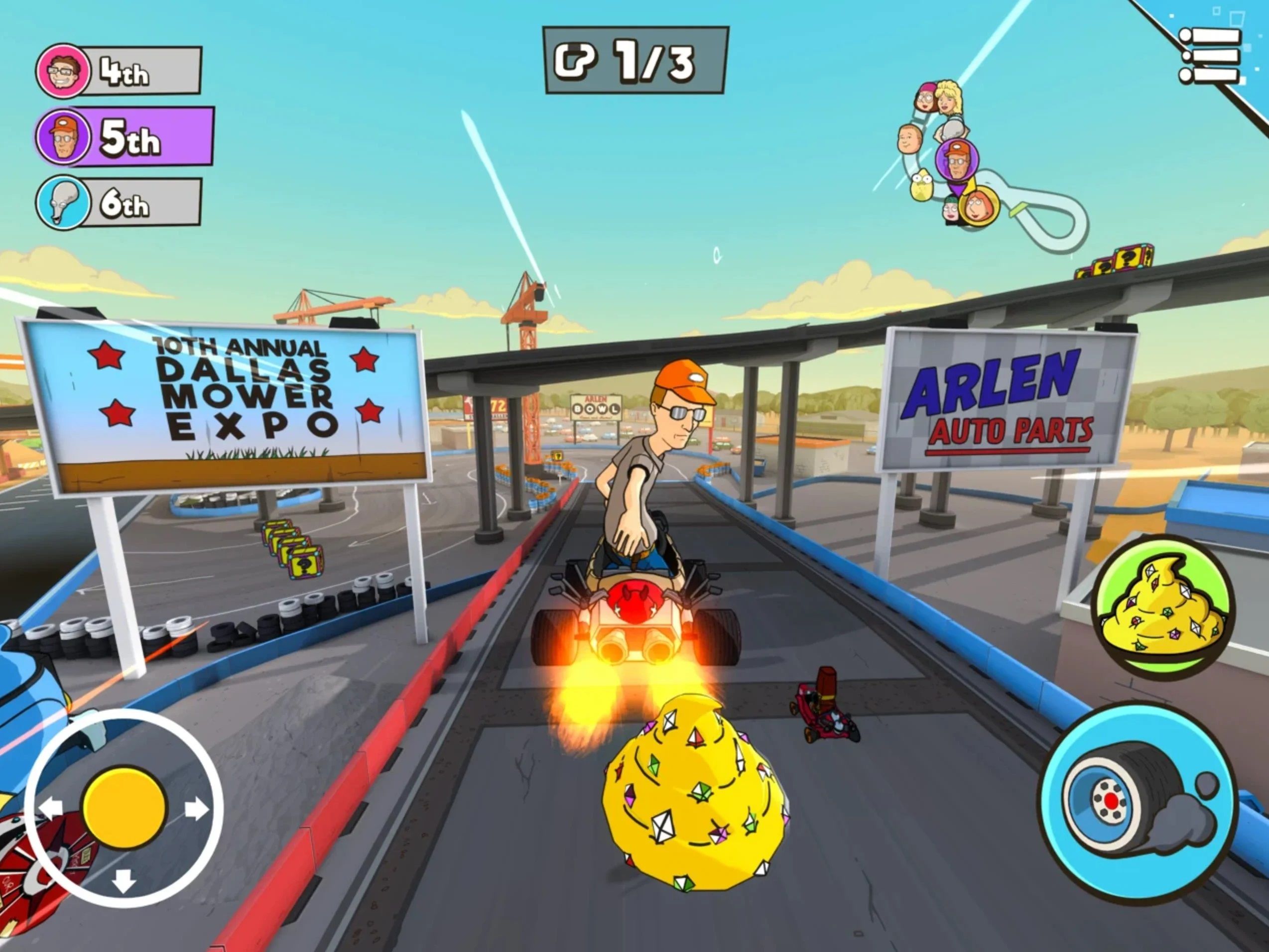 Gim balap kart baru yang menampilkan karakter dari acara animasi milik Fox akan hadir di Apple Arcade./Screnshoot VGC/