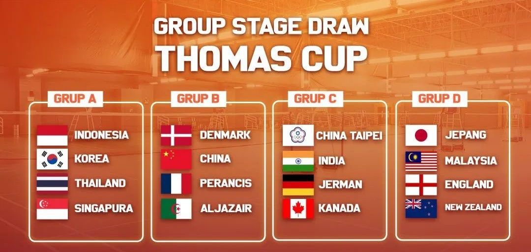 Kapan Thomas Cup 2022 Diadakan? Cek Jadwal Lengkap Thomas Cup 2022 dan