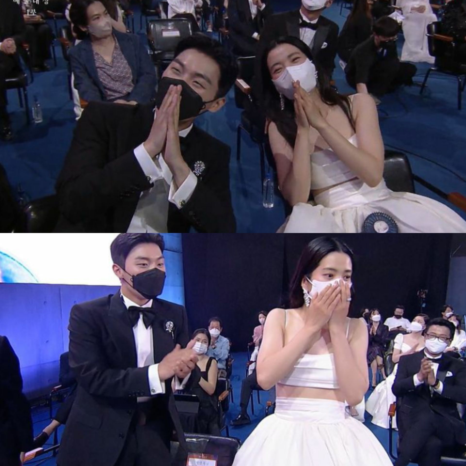 Kim Tae Ri dan Choi Hyun Wook saat menghadiri Baeksang Arts Awards ke-58.