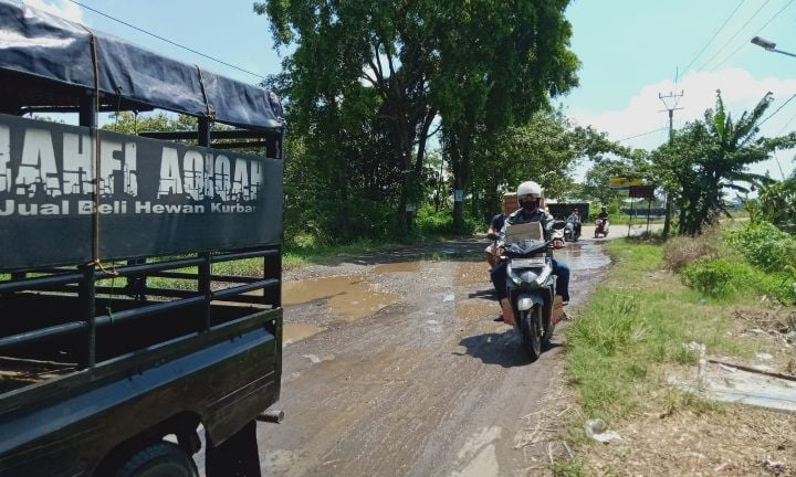 Bupati dan DPRD Kab Cirebon Biarkan Jalan Hancur di Kawasan Wisata Batik Trusmi dan Plered, Warga Mulai Marah/andik sc prmn