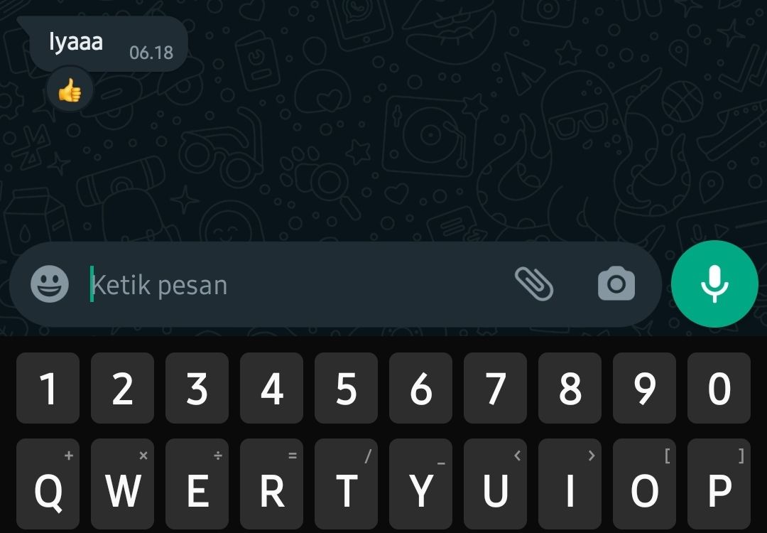 Pengguna smartphone di Indonesia sudah bisa menggunakan Whatsapp Reaction