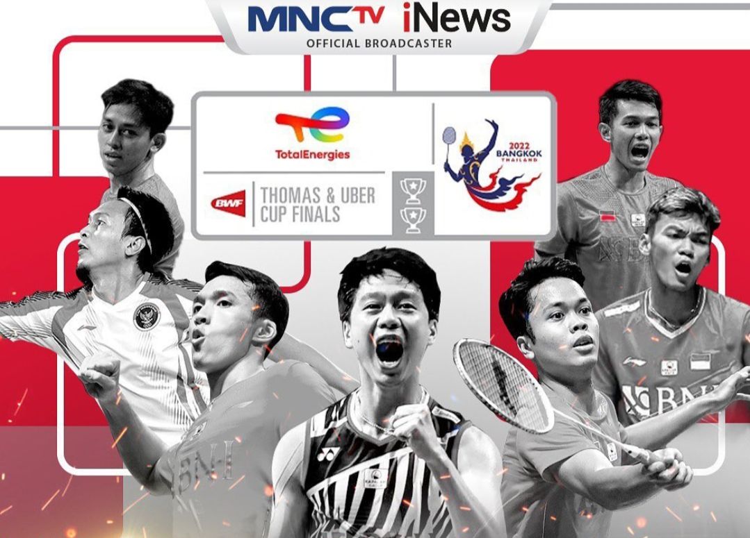 Jadwal Siaran Langsung Semifinal Thomas Cup 2022 Indonesia vs Jepang di MNCTV dan iNews, Main Jam Berapa?