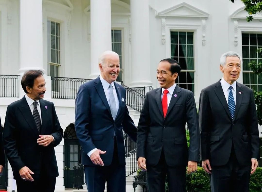 Presiden Jokowi bertemu Presiden Amerika Serikat Joe Biden di Gedung Putih, Washington DC.