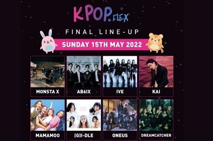 Line up K-pop Flex Jerman Minggu, 15 Mei 2022.