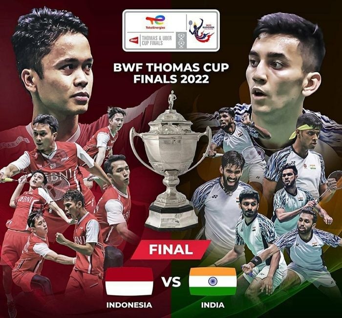 India Cetak Sejarah Juara Piala Thomas Cup, Usai Kalahkan Raksasa Bulutangkis Dunia Indonesai di Laga Final.