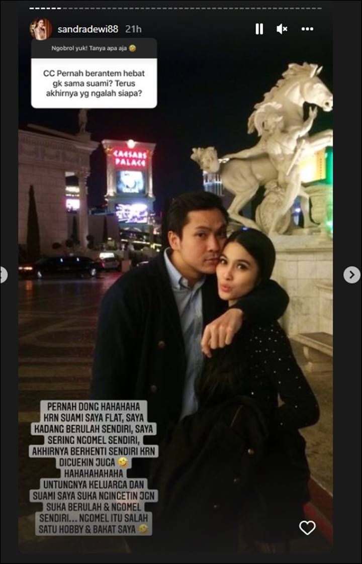 Sandra Dewi Trending Topik di Twitter, Gegara Harvey Moeis Tak Pernah Ngomel Kepada Istri