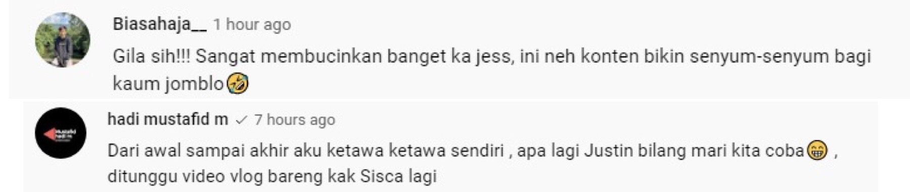 Netizen baper dengan hubungan Jess No Limit dan Sisca Kohl. 