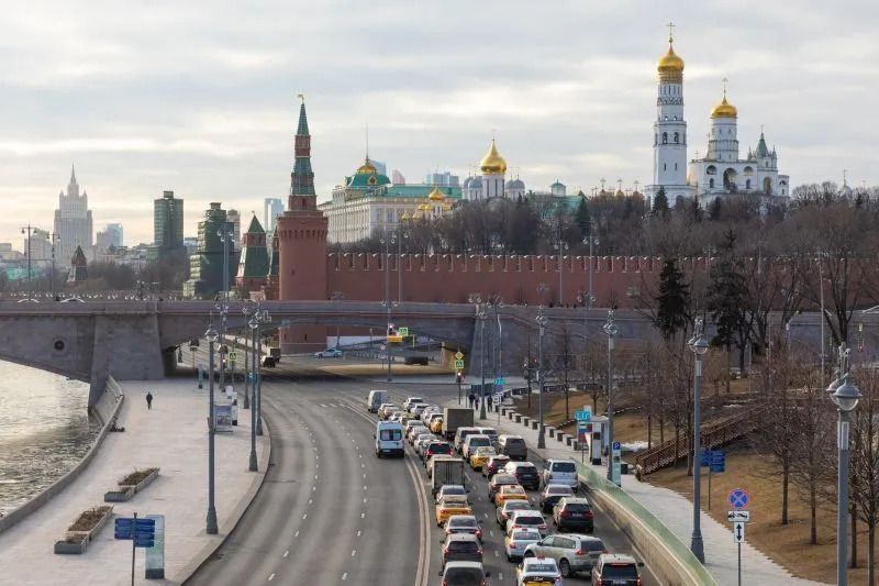 Suasana Kremlin di Moskow, Rusia, Maret 2022