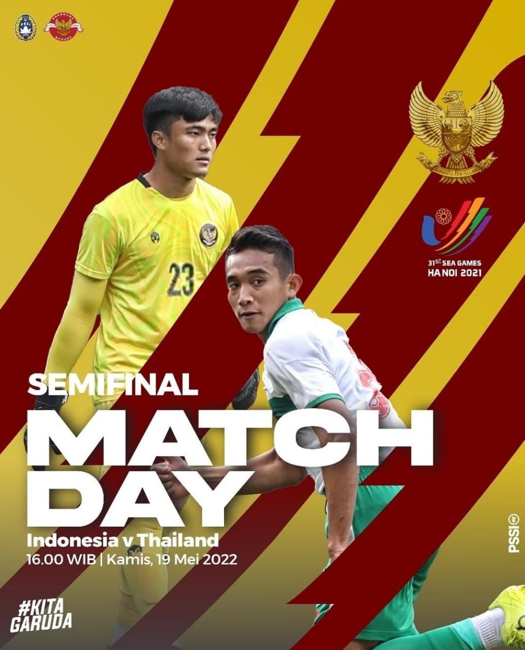 Link Streaming Timnas Indonesia vs Thailand Semi Final Sepakbola Putra