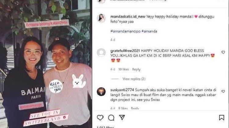 Informasi Amanda Manopo meninggalkan Ikatan Cinta ini sudah ramai diperbincangan di media sosial.  Kabarnya, Amanada Manopo bukan hanya meninggalkan Ikatan Cinta, tapi juga Indonesia. 