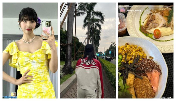 Joy, Yeri, dan Wendy bagikan foto di Indonesia/Kolase Instagram @_imyour_joy, @yerimiese, @todayis_wendy