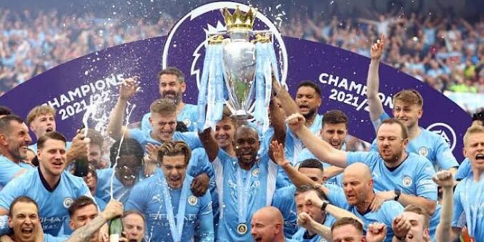 Manchester City keluar sebagai juara Liga Inggris 2021-2022./foto:antaranews.com