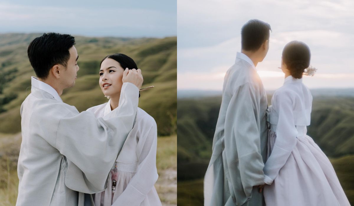 Menikah Dengan Pria Korea, Intip Cantiknya Maudy Ayunda Mengenakan Busana Hanbok Khas Korea
