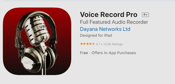 app iphone voice recorder