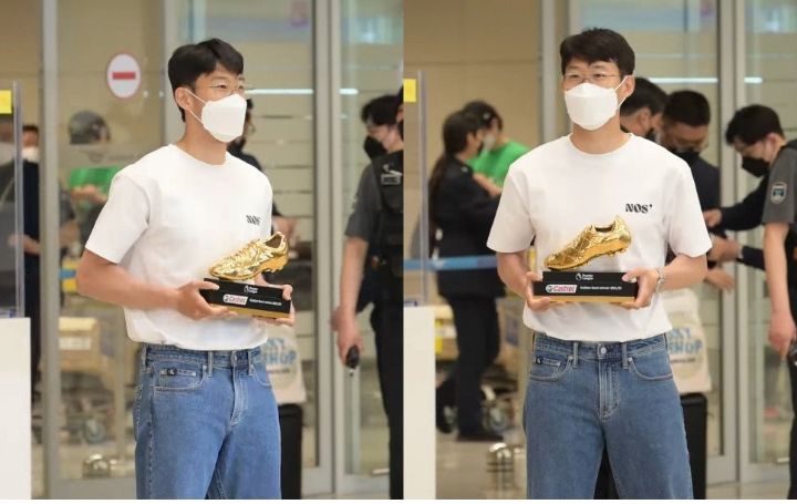 Son Heung Min Pulang ke Kampung Halaman Usai Menangkan Sepatu Emas Liga Premier, Disambut Antusias K-Netz