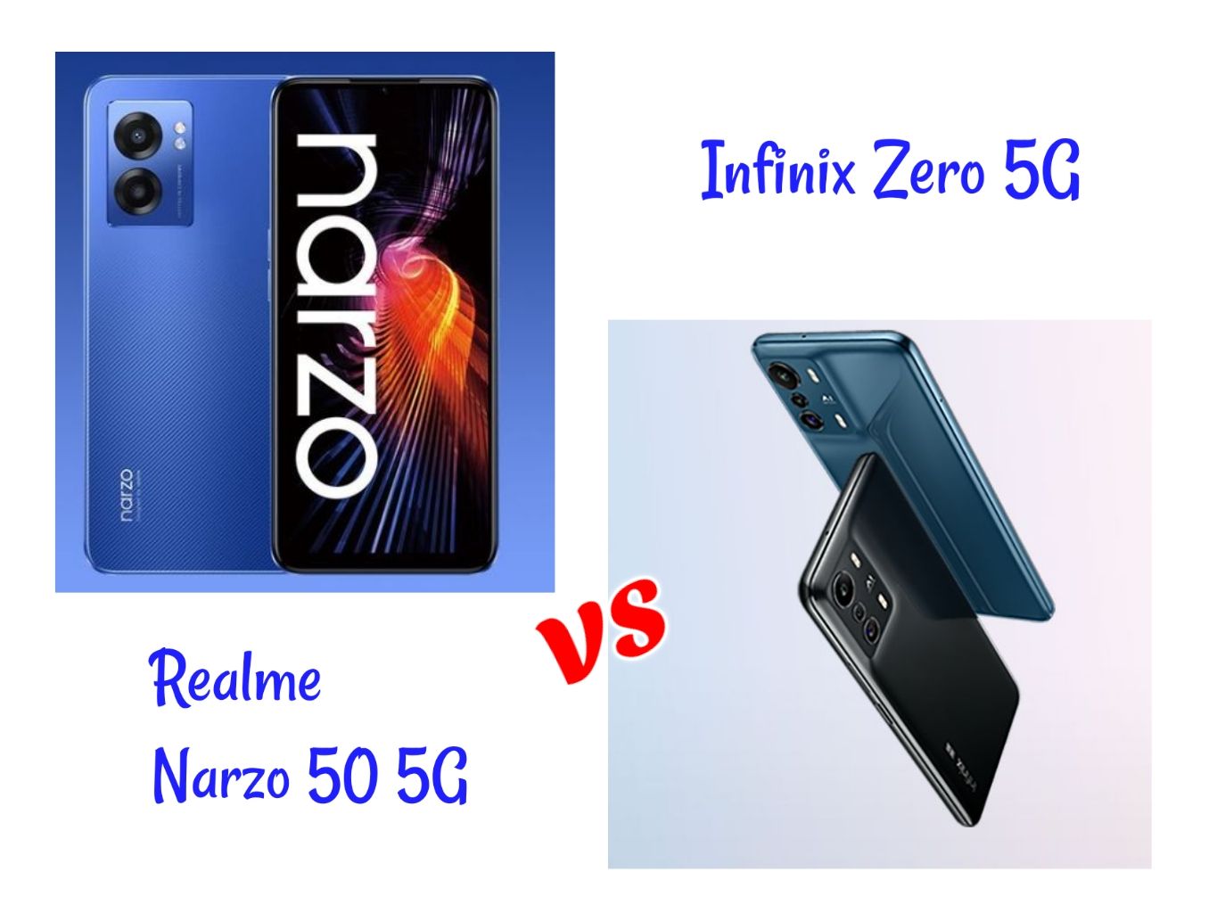 infinix zero 5g vs realme narzo 50 5g