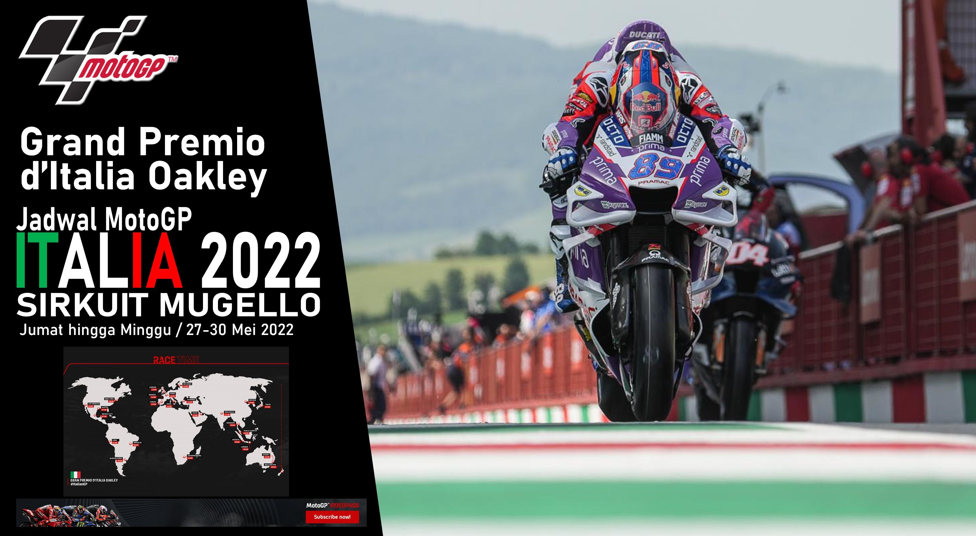Kode BISS Key Trans7 dan Link Live Streaming MotoGP Italia 2022 Mugello, Klik di Sini