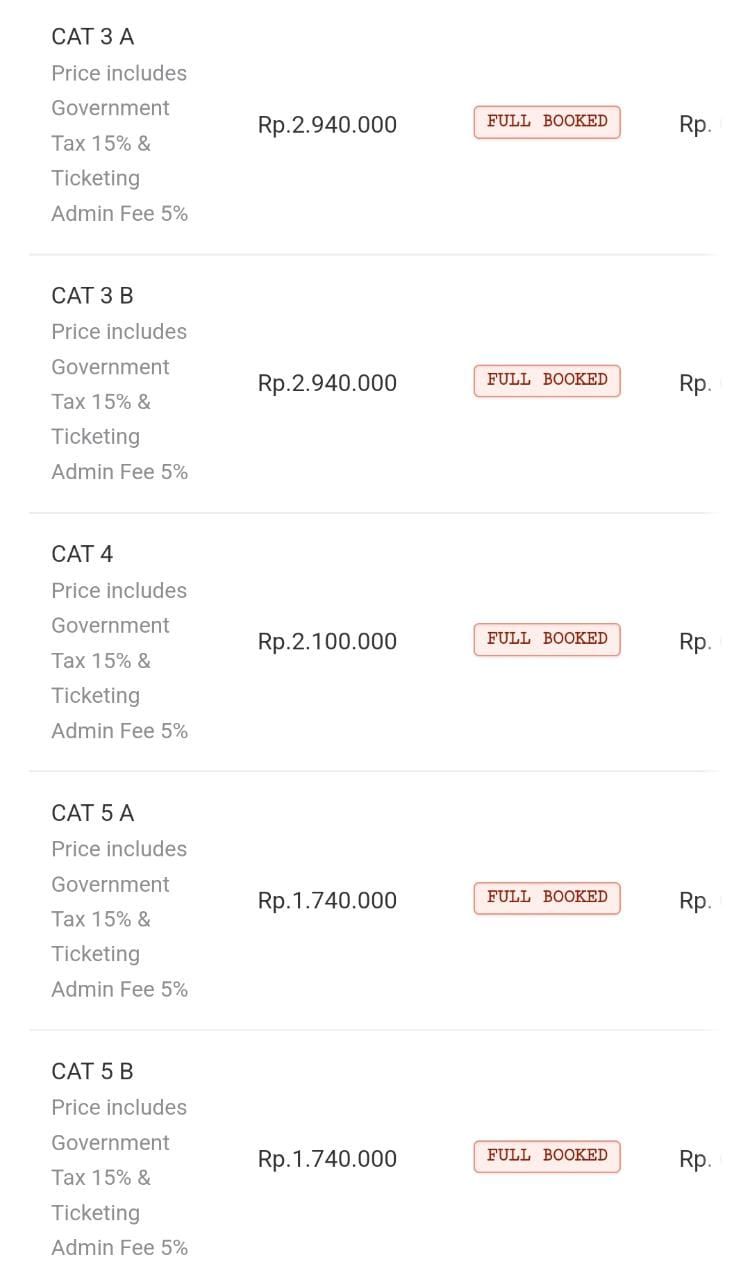 Daftar harga tiket Konser Westlife yang akan digelar tahun 2023 di Jakarta.