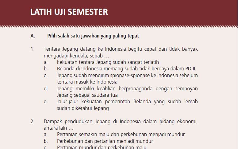 Pembahasan Sejarah Indonesia Kelas 11 Halaman 214 Latih Uji Semester 2 ...