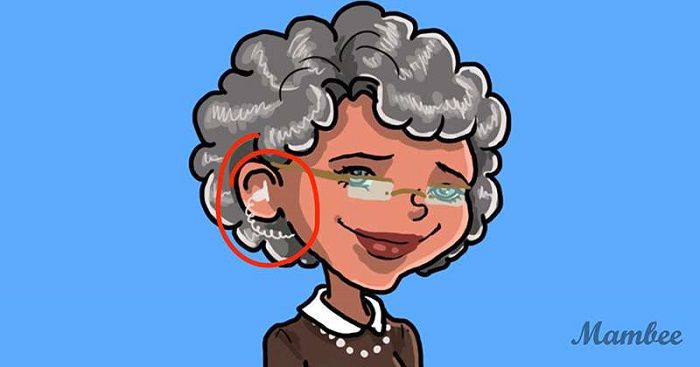 Nenek yang memakai peralatan mata-mata pada tes IQ.