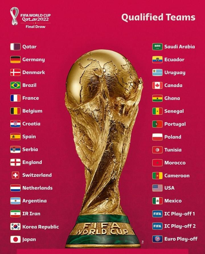 Negara yang berpartisipasi di Piala Dunia 2022 Qatar, beberapa diantaranya harus terancam kehilangan pemain unggulan 