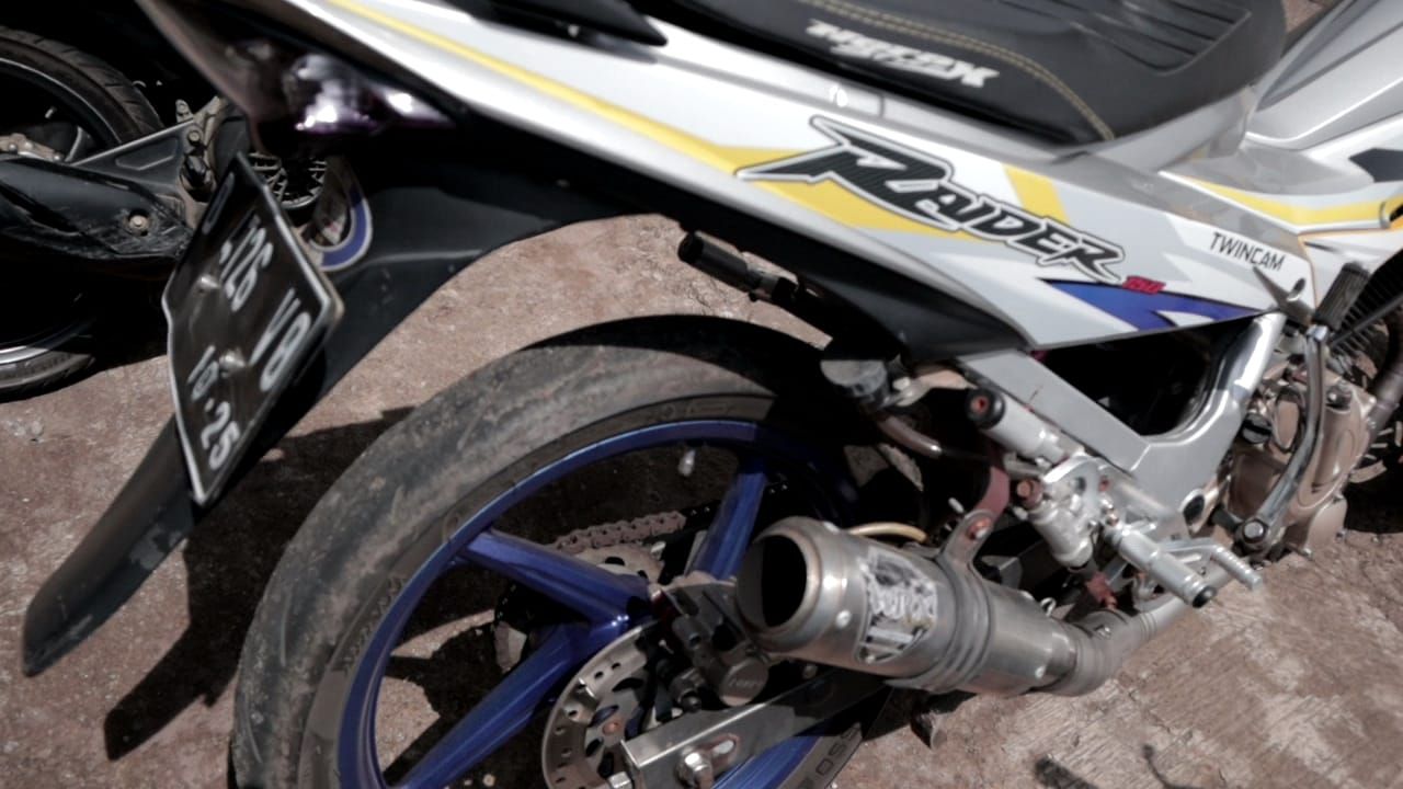 Ilustrasi motor knalpot bising.