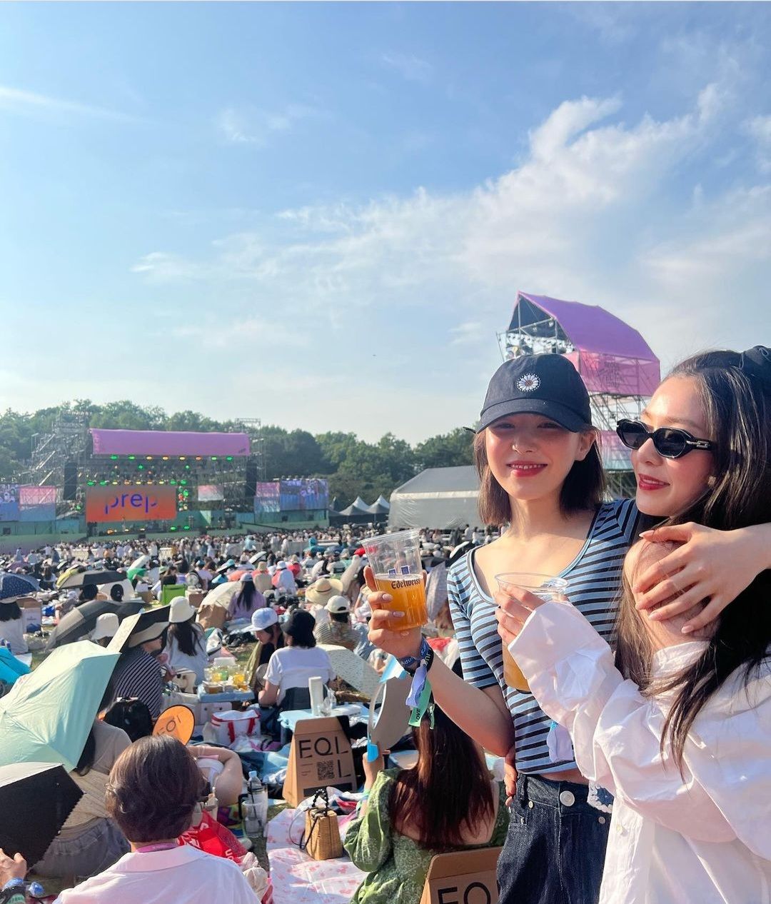 Wendy dan Irene Red Velvet menonton Seoul Jazz Festival 2022./Instagram/@todayis_wendy