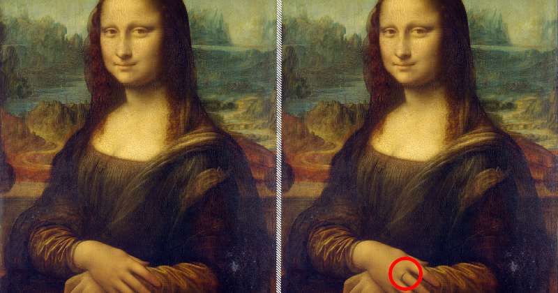 jawaban tes IQ mencari perbedaan Mona Lisa./ Fabiosa