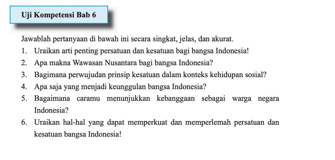 Kunci Jawaban PKN Kelas 11 Halaman 204 Uji Kompetensi Bab 6 Lengkap ...