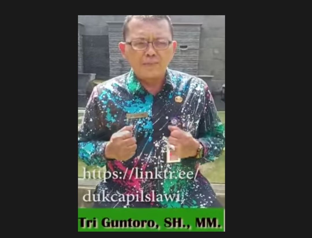 Kepala Dinas Dukcapil Kabupaten Tegal, Tri Guntoro SH.MM