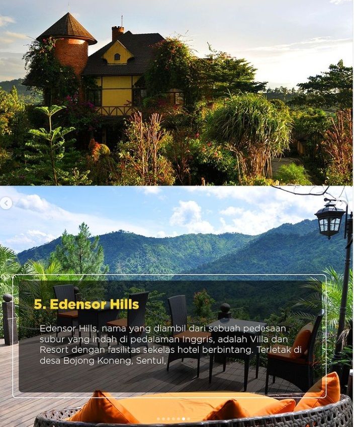 Edensor Hills di Bojong Koneng Sentul, Bogor. Villa wisata rasa pedesaan di Inggris