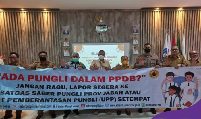 Tim Saber Pungli Jabar mengimbau agar pihak sekolah dan oang tua siswa lapor jika ada Pungli dalam PPDB