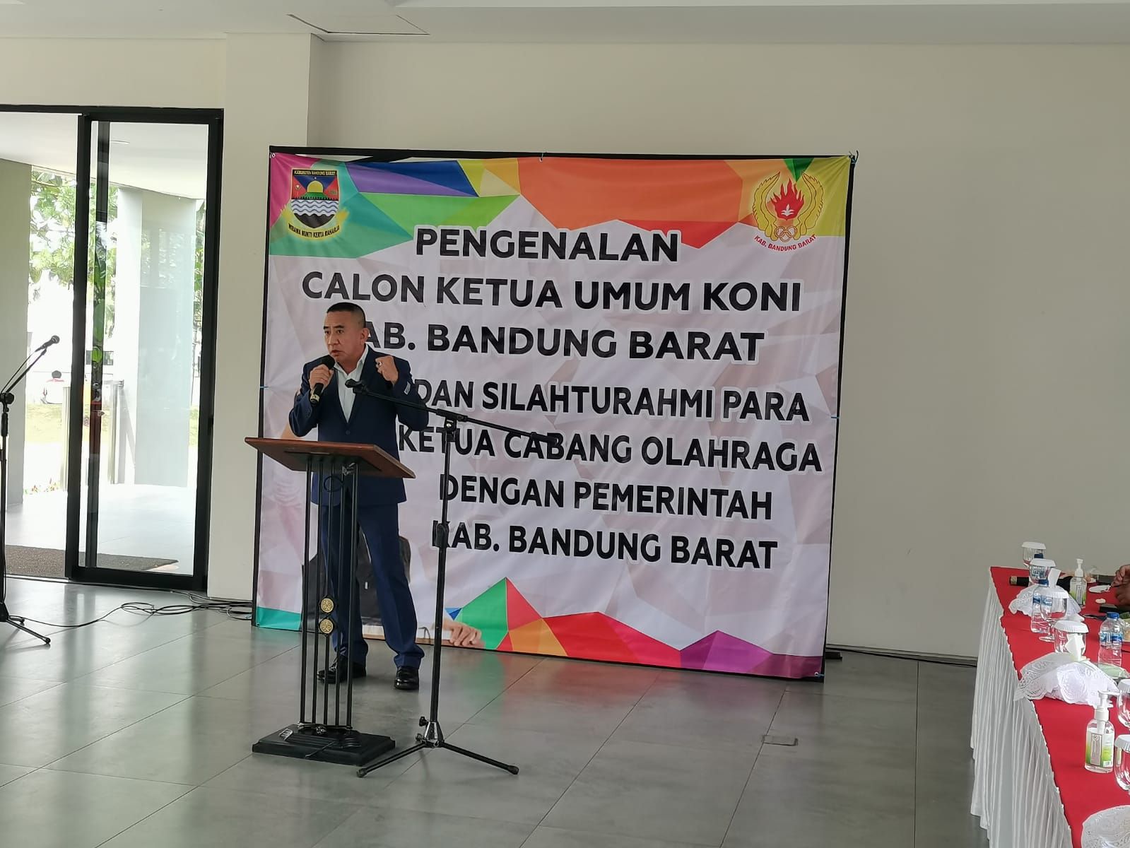 Sampaikan Visi dan Misi dengan Lugas dan Jujur, Cabor Solid Dukung Agus Mulya Sutanto Menjadi Ketum KONI KBB 