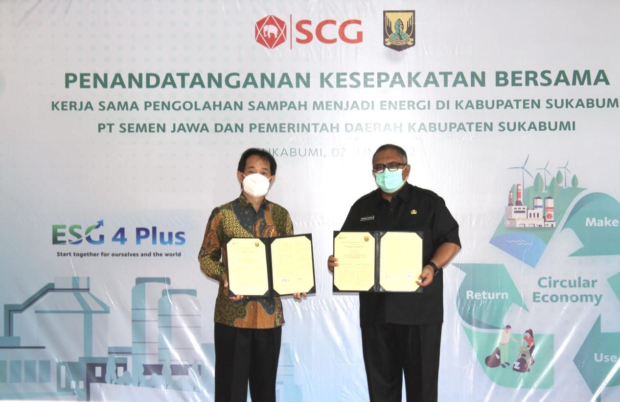 SCG merupakan Perusahaan Pertama di Kabupaten Sukabumi yang Inisiasikan Teknologi RDF yang secara resmi dimulai dengan penandatanganan kesepakatan bersama (MoU) antara PT Semen Jawa dan Pemda Sukabumi pada Selasa (07/06) di Pendopo Kabupaten Sukabumi