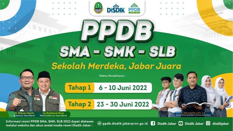 link PPDB Jabar 2023 dan jadwal lengkap pendaftaran ke jenjang SMA dan SMK negeri sederajat/pikiran-rakyat.com
