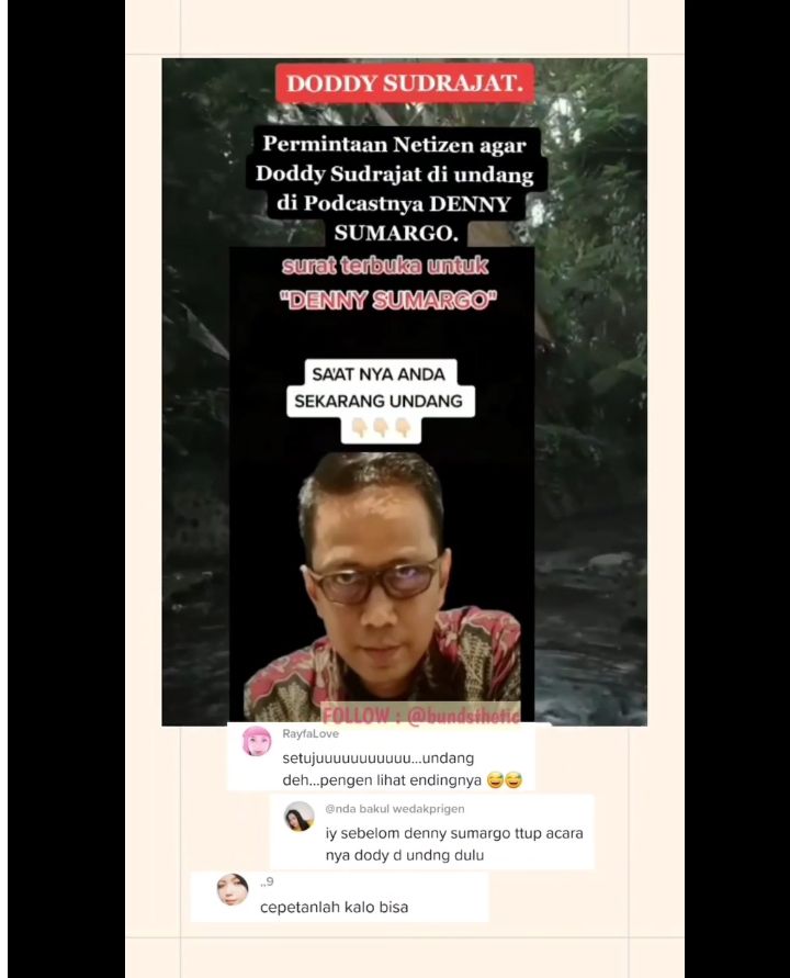 Podcast Denny Sumargo Dituding Bikin Celaka, Warganet Serukan untuk Undang Doddy Sudrajat