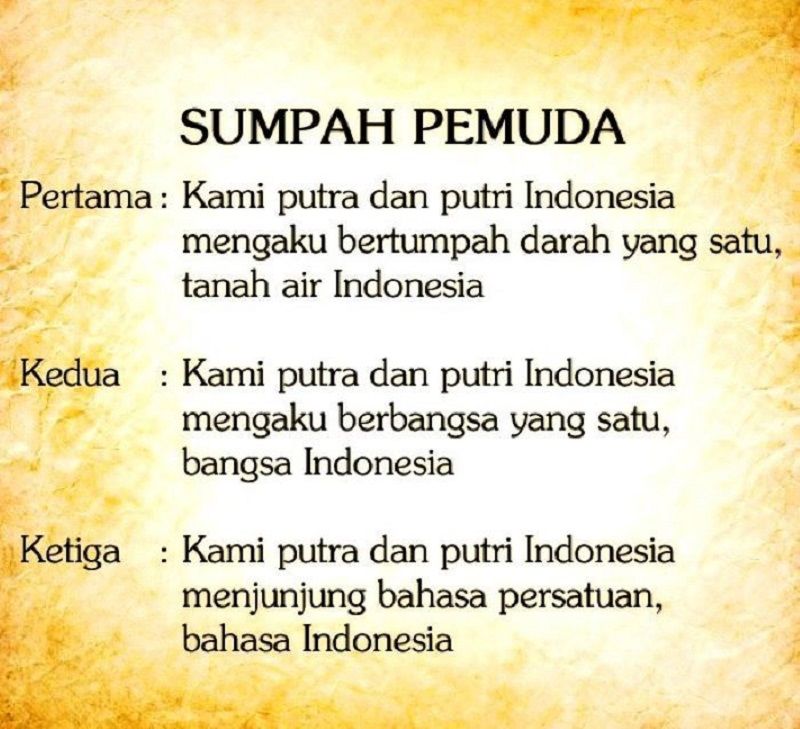 Sejarah dan Teks Hari Sumpah Pemuda 28 Oktober 1928: Lengkap dengan Tokoh dan Jumlah Rapat yang Digelar - Bandung Raya