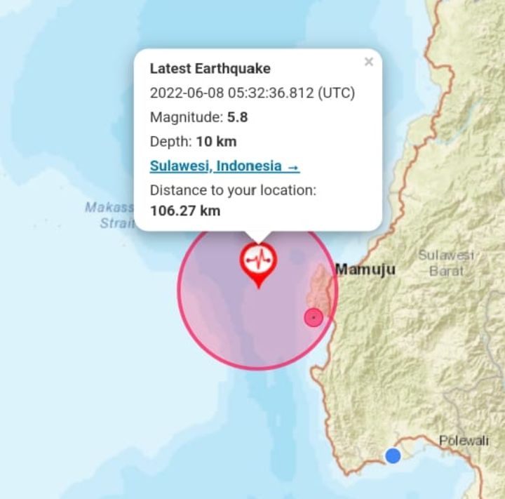 Gempa 5 8 M Guncang Wilayah Sulawesi Barat Masuk Periode Pascaseismik