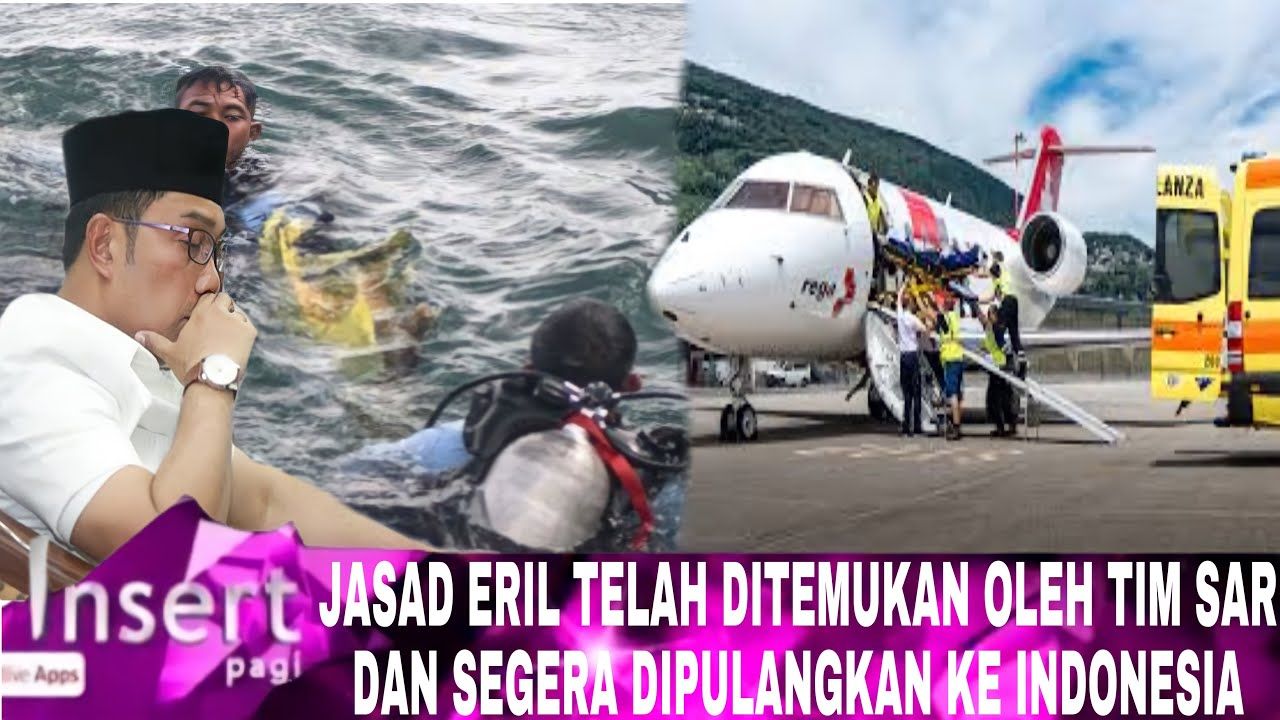 Thumbnail video yang mengisukan Eril Ridwan Kamil telah ditemukan dan segera dipulangkan ke Indonesia./Foto: Tangkapan layar YouTube Haba Artis./