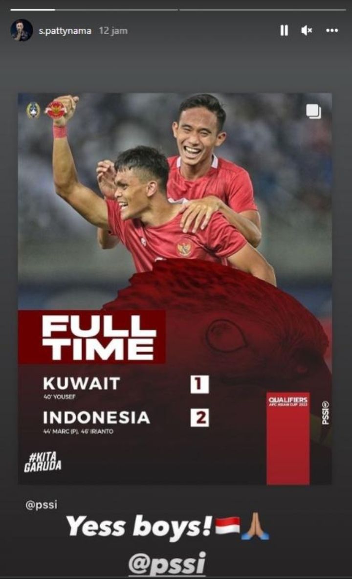 Timnas Indonesia Kalahkan Kuwait di Kualifikasi Piala Asia 2023, Jordi Amat Hingga Sandy Walsh Ikut Bahagia