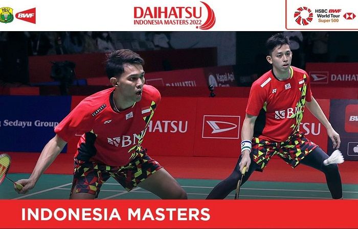 UPDATE: Fajar/Rian menangi leg pertama pertandingan final bulu tangkis Indonesia Masters 2022 lawan ganda putra China, Liang Wei Keng/Wang Chang di Istora Senayan hari ini.