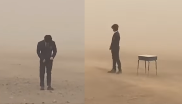 V BTS menghadapi badai pasir saat syuting MV 'Yet to Come'
