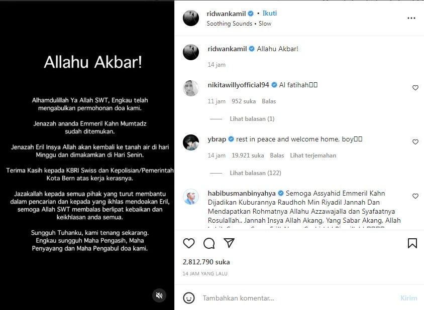 Heboh Dan Viral! Akhirnya Jasad Emmeril Kahn Mumtadz Ditemukan Di Bendungan Engehalde